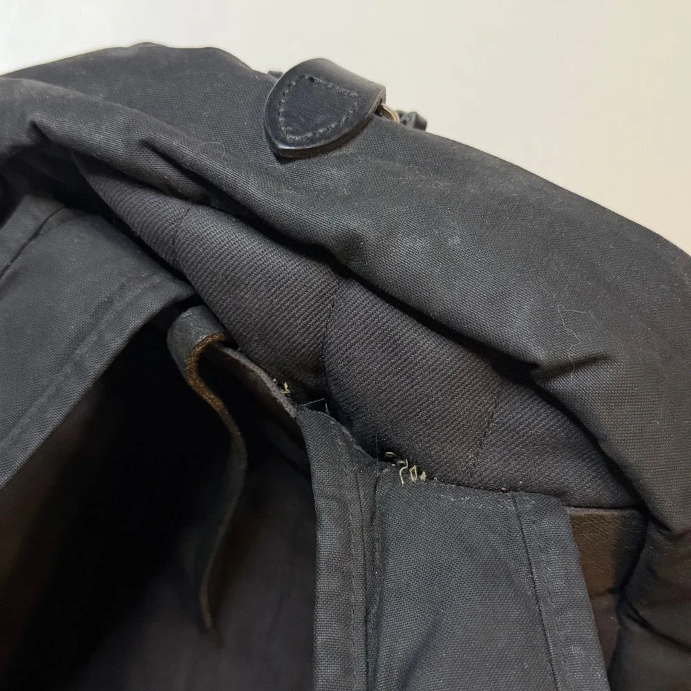 Vintage Filson Journeyman Backpack BLK Tin Cloth Canvas Laptop USA Made Bag Rare